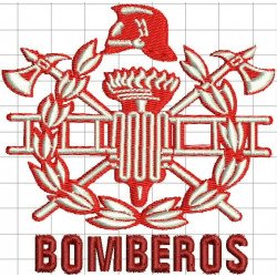 Ponchado Logo Bomberos para bordar en Printernet