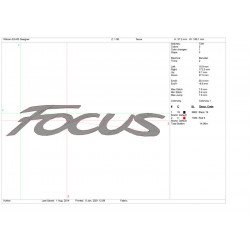 Ponchado logo Focus para bordar en Printernet