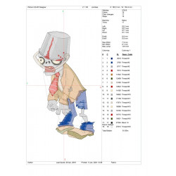 Ponchado Plants and Zombies para bordar en Printernet
