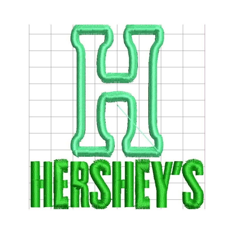 Ponchado logo Hersheys para bordar en Printernet