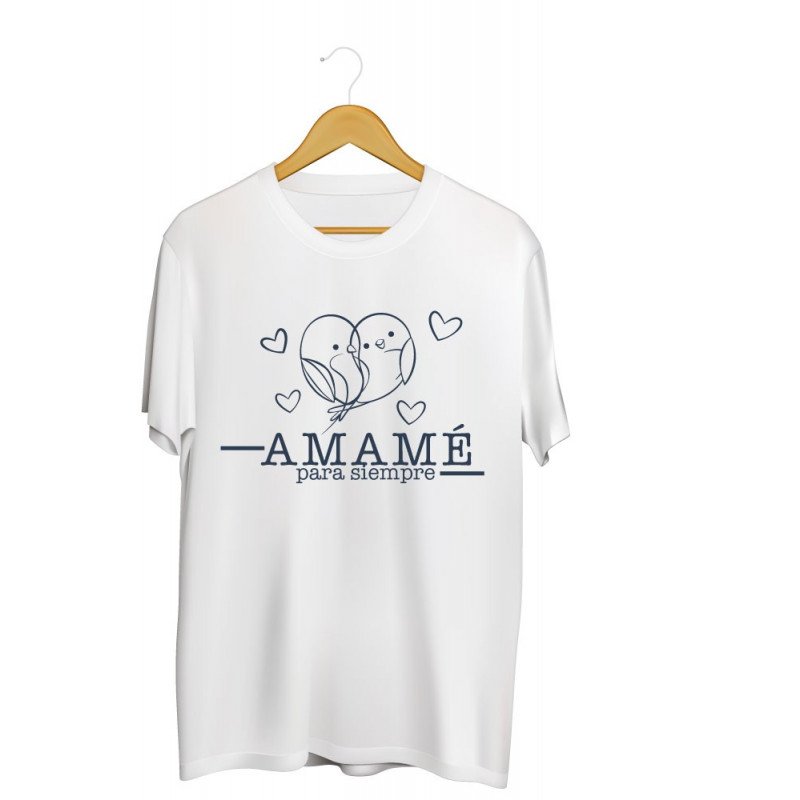 Printernet Playera De Manga Corta con Diseño de Amor y amistad Olvido todo menos a ti, amame para siempre