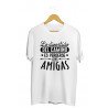 Printernet Playera De Manga Corta con Diseño de Amor y amistad, Lo divertido del camino es perderse con amig@s