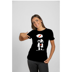 Printernet Playera De Manga Corta con Diseño de Amor y amistad, De la mano corazon