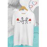 Printernet Playera De Manga Corta con Diseño de Amor y amistad,Girando Enamorados