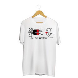 Printernet Playera De Manga Corta con Diseño de Amor y amistad, Eres Irresistible