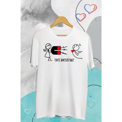 Printernet Playera De Manga Corta con Diseño de Amor y amistad, Eres Irresistible