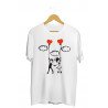 Printernet Playera De Manga Corta con Diseño de Amor y amistad, Globos con Amor