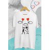 Printernet Playera De Manga Corta con Diseño de Amor y amistad, Globos con Amor