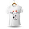 Printernet Playera De Manga Corta con Diseño de Amor y amistad, Globos con Amor