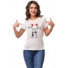 Printernet Playera De Manga Corta con Diseño de Amor y amistad, Globos con Amor