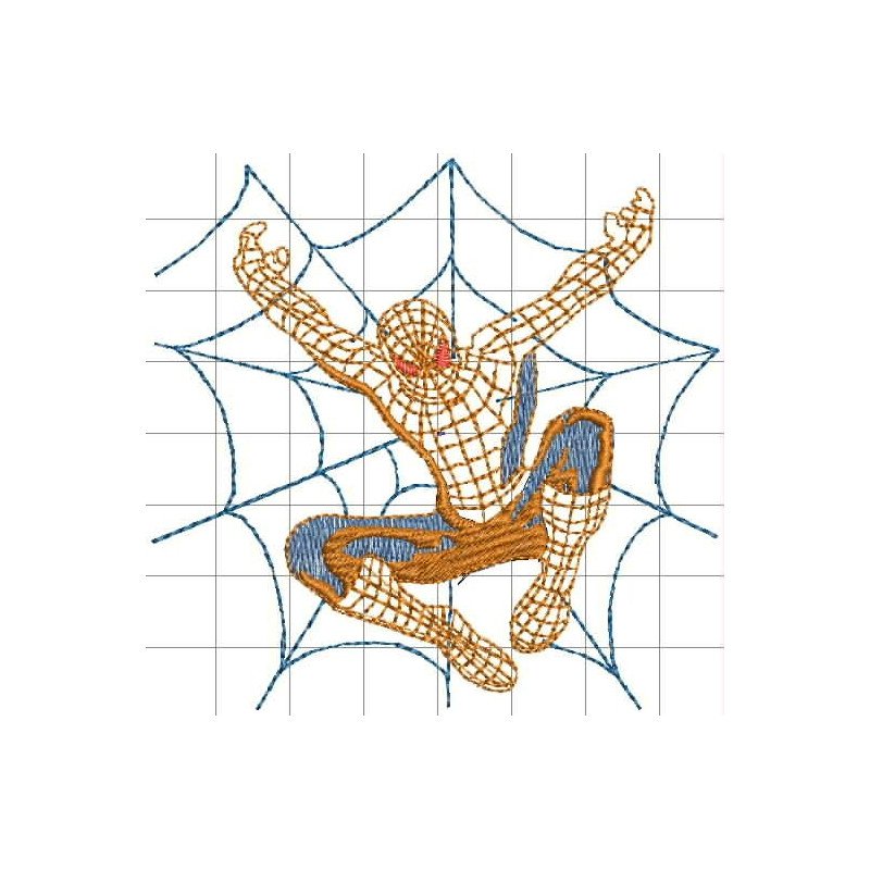 Ponchado SpiderMan Hombre Araña para bordar en Printernet