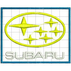 Ponchado logo Subaru para bordar en Printernet