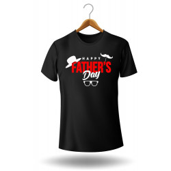 Printernet Playera De Manga Corta Feliz día del Padre Hat Fathers Day