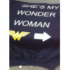 Printernet Sudadera She is Wonderwoman Amor y Amistad San Valentin