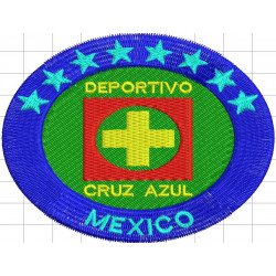 Ponchado Cruz Azul Futbol Club para bordar en Printernet