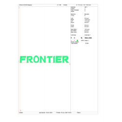 Ponchado Frontier para bordar en Printernet