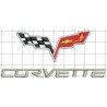 Ponchado logo Corvette para bordar en Printernet