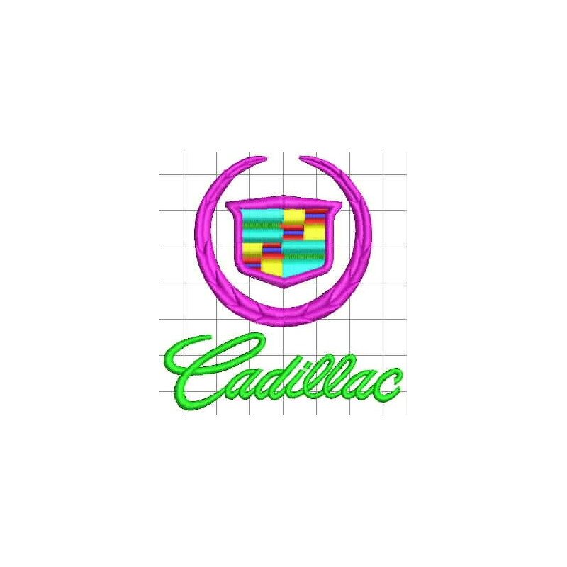 Ponchado logo Cadillac para bordar en Printernet