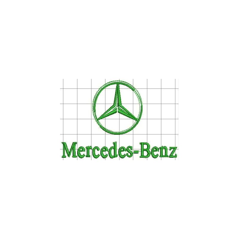 Ponchado logo Mercedes para bordar en Printernet