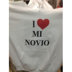 Printernet Sudadera I Love my Novio Amor y Amistad San Valentin