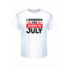 Playera Aniversario Legends are born  personalizada