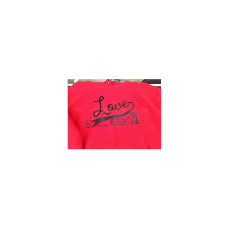 Printernet Sudadera Love my Girlfriend Amor y Amistad San Valentin