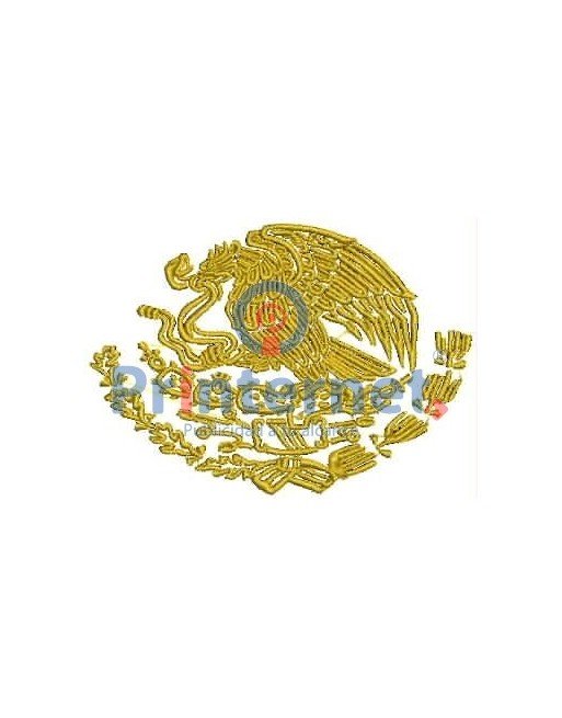 Ponchado Aguila Escudo Mexico para bordar en Printernet