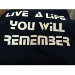 Printernet Sudadera Live a Life you will remember Diseño Original