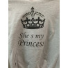 Printernet Sudadera She is my Princess San Valention Amor y Amistad