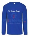 Playera Estampada Caballero Personalizada Manga Larga Tu Logo Aquí