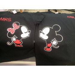 Dos Playeras para pareja enamorada Mickey y Minie