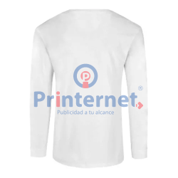 Printernet Playera De Manga Larga con Diseño al frente