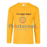 Printernet Playera De Manga Larga con Diseño al frente