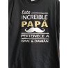 Playera para el papa mas increíble diseño original